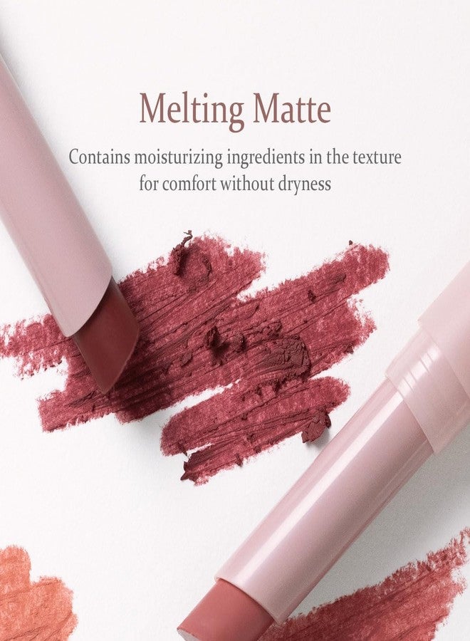 هينس أحمر شفاه هينس سليم ستيك ميلتينج مات - ينزلق بسلاسة، لون شفاف، لمسة نهائية ناعمة، لا يتكتل ولا يتقشر، لون متعدد الطبقات نابض بالحياة، ترطيب مريح، لمسة نهائية خفيفة الوزن تشبه الكشمير (مؤقت) - Image 4